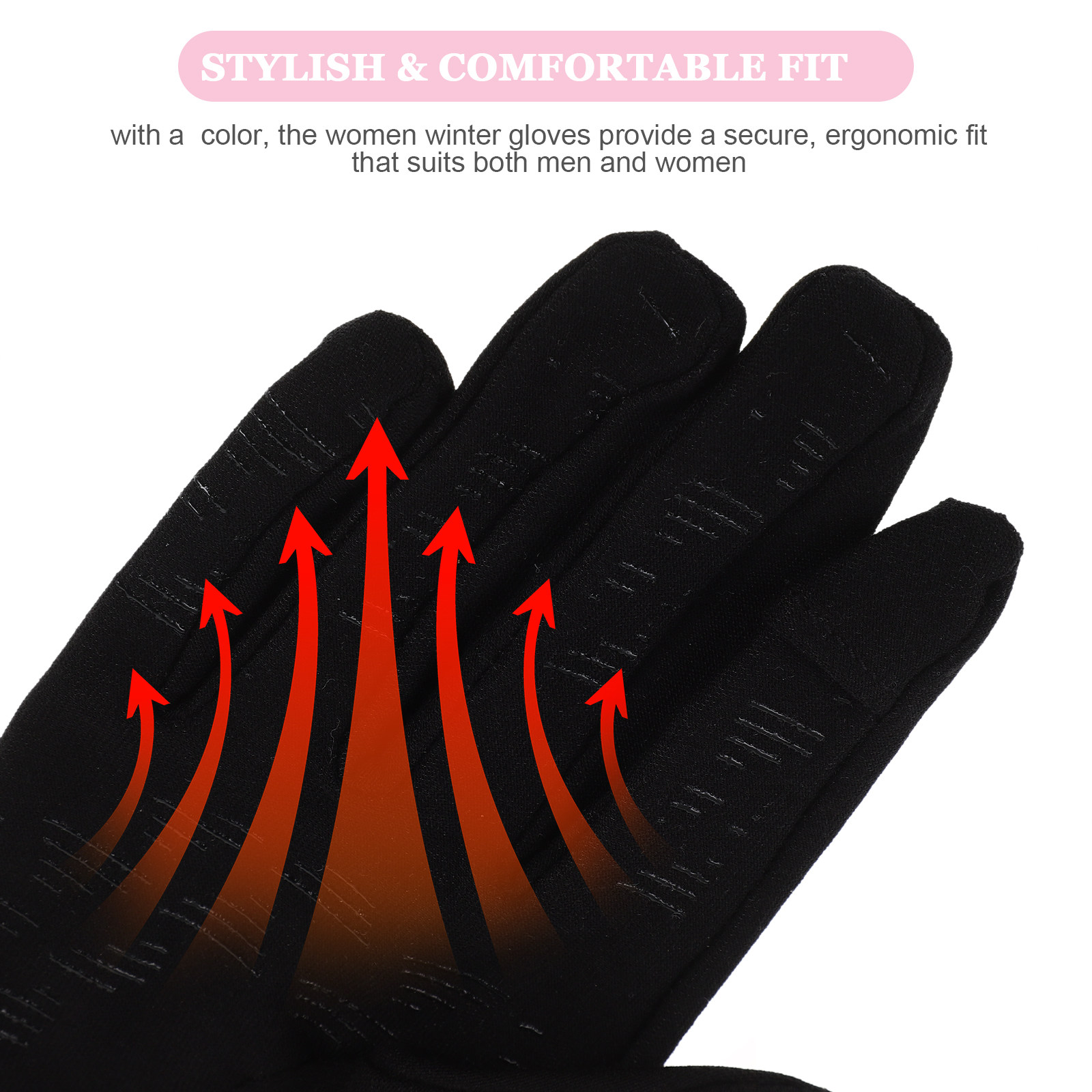 Sarung Tangan Ski Wanita Hitam - Winter Glove Insulated ulasan dan harga